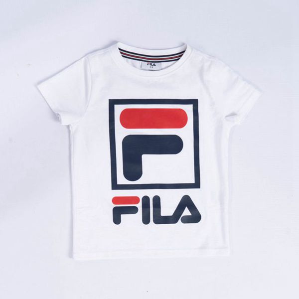 Camisetas Fila Rapaz Branco - Fila Stacker Portugal Online,GUVE-85137